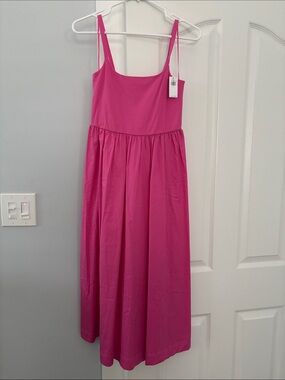 Old Navy Hot Pink Spaghetti-Strap Midi Dress